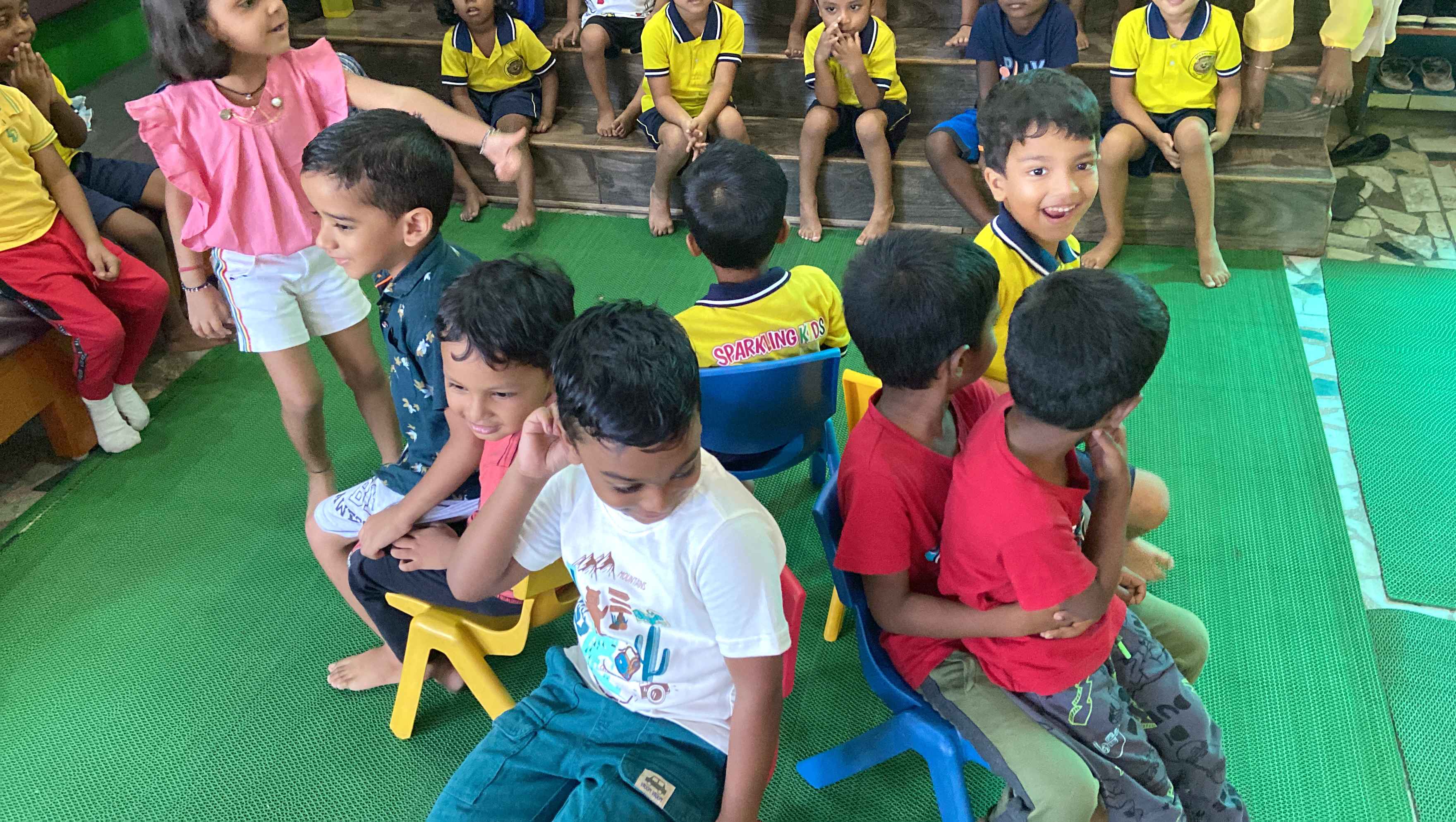 Sports day celebration scene