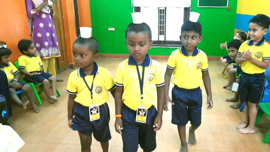 Sports day celebration scene