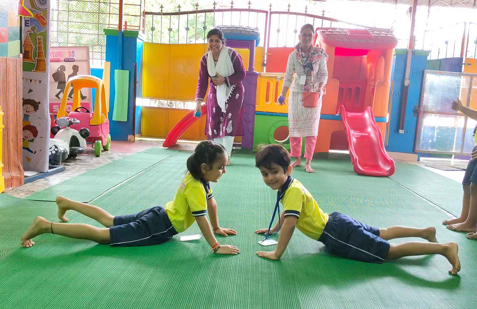 Sports day celebration scene