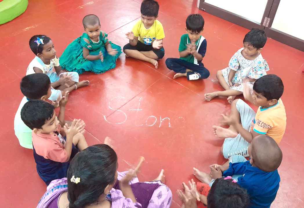 Sports day celebration scene