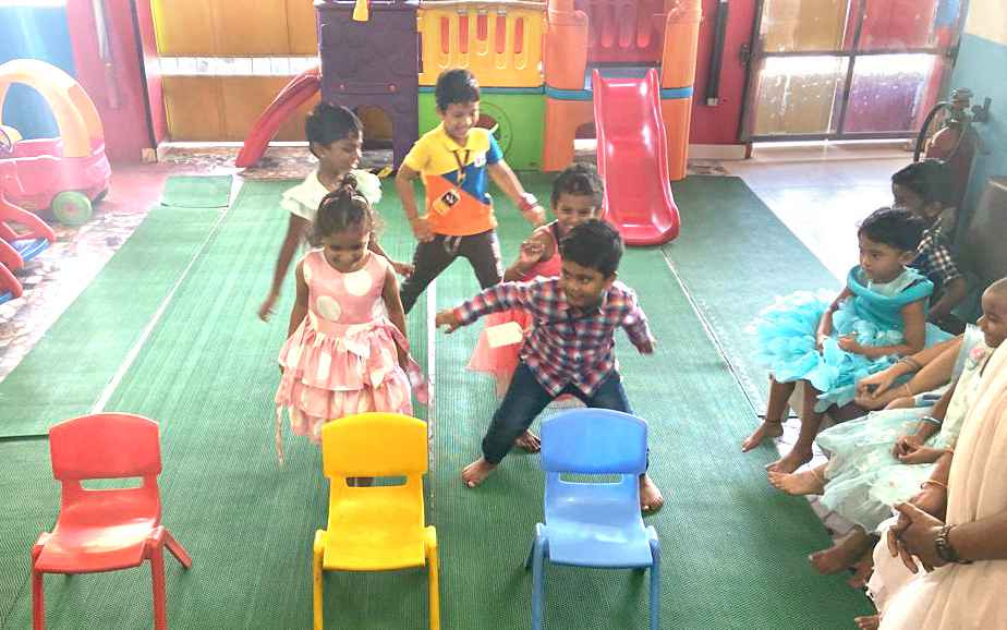 Sports day celebration scene