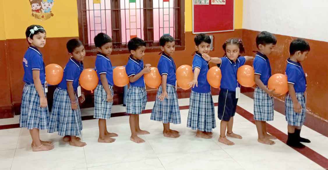 Sports day celebration scene